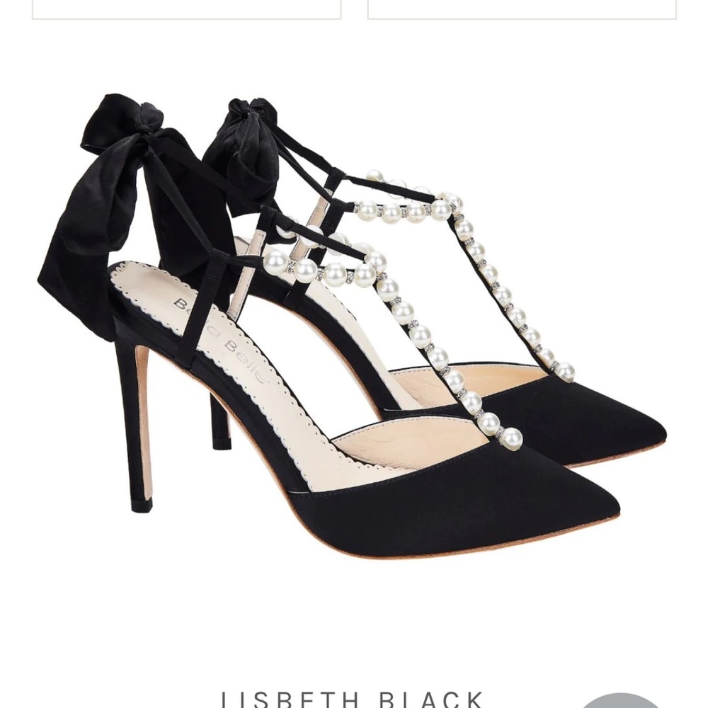 Bella Belle black pearl heels